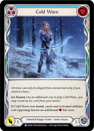 Cold Wave (Blue) [ELE040] [Tales of Aria] 1st Edition Normal