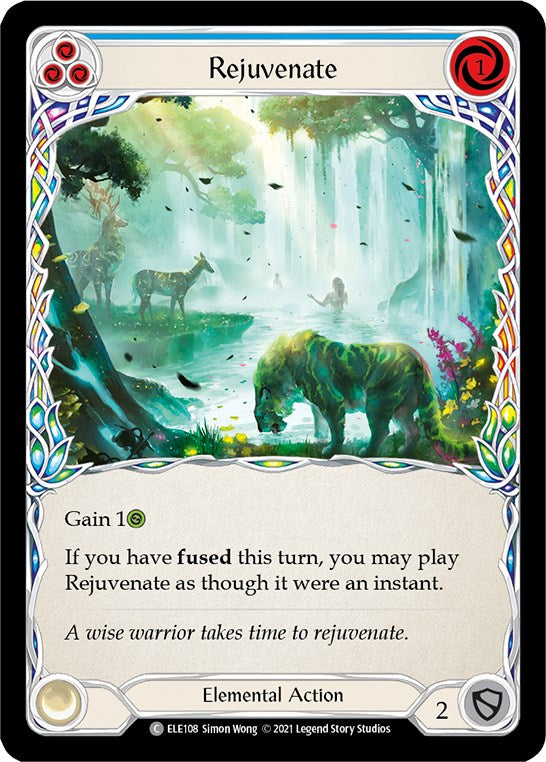 Rejuvenate (Blue) [ELE108] [Tales of Aria] Unlimited Edition Rainbow Foil