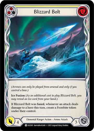 Blizzard Bolt (Yellow) [ELE045] [Tales of Aria] Unlimited Edition Normal