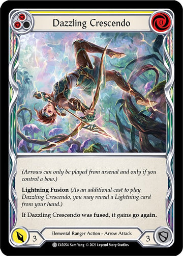 Dazzling Crescendo (Yellow) [ELE054] [Tales of Aria] 1st Edition Rainbow Foil