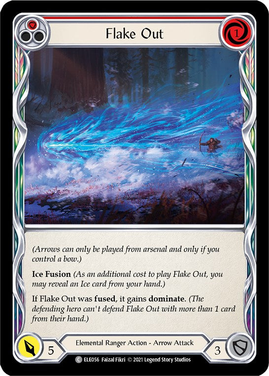 Flake Out (Red) [ELE056] [Tales of Aria] 1st Edition Normal