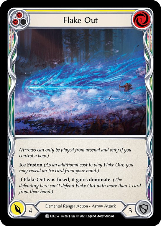 Flake Out (Yellow) [ELE057] [Tales of Aria] 1st Edition Normal