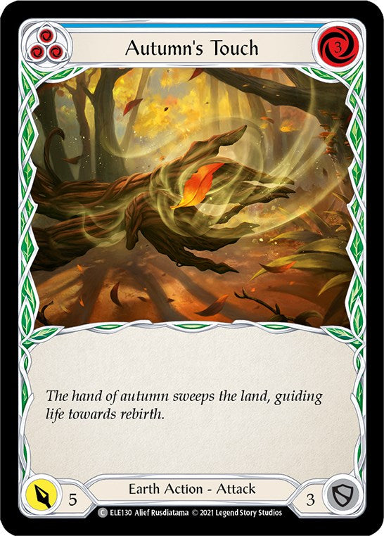 Autumn's Touch (Blue) [ELE130] [Tales of Aria] Unlimited Edition Rainbow Foil