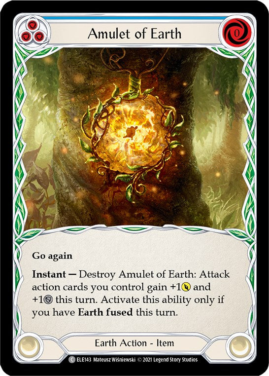 Amulet of Earth [ELE143] [Tales of Aria] Unlimited Edition Rainbow Foil