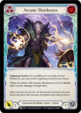 Arcanic Shockwave (Blue) [ELE075] [Tales of Aria] Unlimited Edition Rainbow Foil