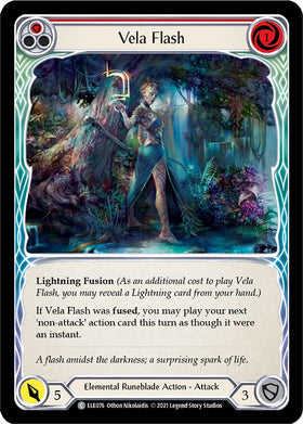 Vela Flash (Red) [ELE076] [Tales of Aria] 1st Edition Rainbow Foil