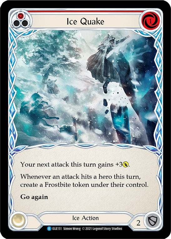Ice Quake (Red) [ELE151] [Tales of Aria] 1st Edition Normal