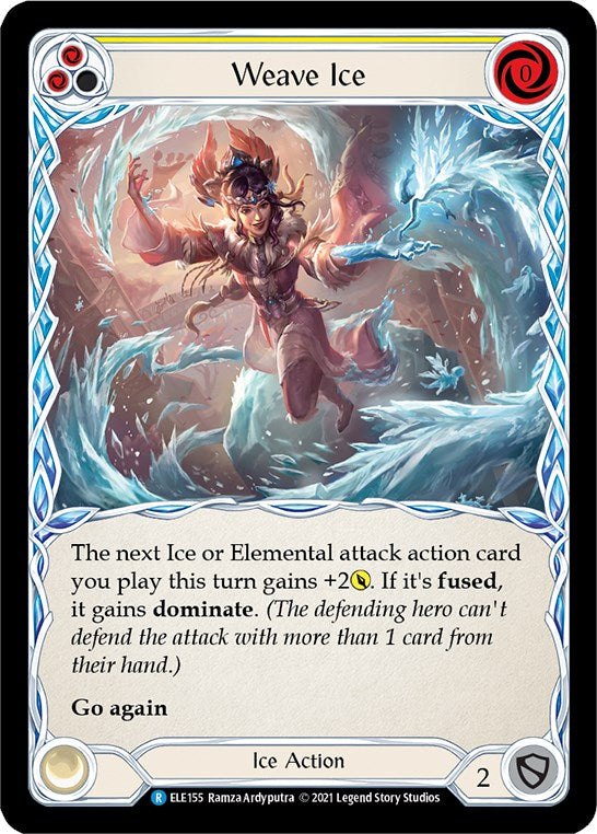 Weave Ice (Yellow) [ELE155] [Tales of Aria] Unlimited Edition Rainbow Foil