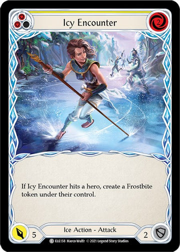Icy Encounter (Yellow) [ELE158] [Tales of Aria] 1st Edition Normal