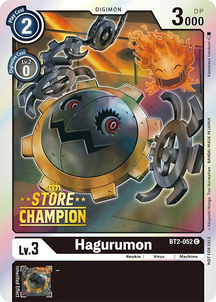 Hagurumon (Store Champion) [BT2-052] [Release Special Booster 1.0] Foil