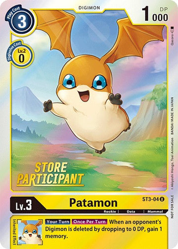 Patamon (Store Participant) [ST3-04] [Starter Deck 03: Heaven's Yellow] Foil