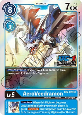 AeroVeedramon (DC-1 Grand Prix) [BT2-028] [Release Special Booster 1.5] Foil