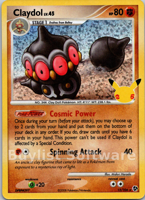 Claydol [15/106] [Celebrations: Classic Collection] Holofoil