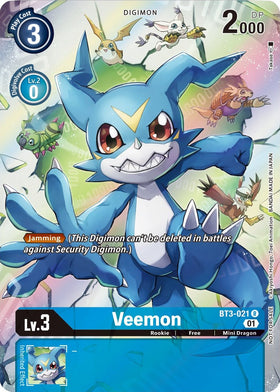 Veemon (1-Year Anniversary Box Topper) [BT3-021] [Release Special Booster 1.0] Foil