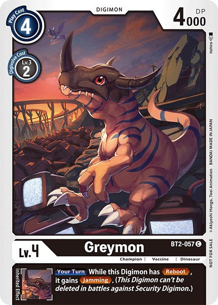 Greymon (Official Tournament Pack Vol.3) [BT2-057] [Release Special Booster 1.0]