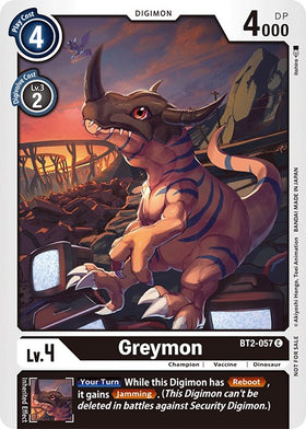 Greymon (Official Tournament Pack Vol.3) [BT2-057] [Release Special Booster 1.0]