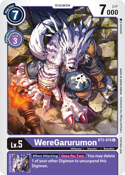 WereGarurumon (Official Tournament Pack Vol.3) [BT2-078] [Release Special Booster 1.0]
