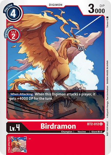 Birdramon (Official Tournament Pack Vol.3) [BT2-012] [Release Special Booster 1.0]