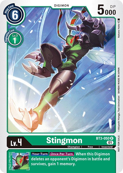 Stingmon (Winner Pack Double Diamond) [BT3-050] [Release Special Booster 1.0]
