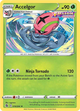 Accelgor [014/264] [Fusion Strike] Reverse Holofoil