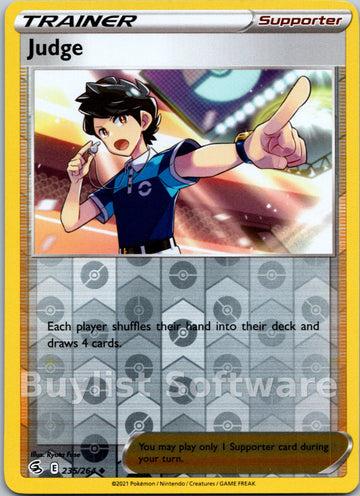Judge [235/264] [Fusion Strike] Reverse Holofoil