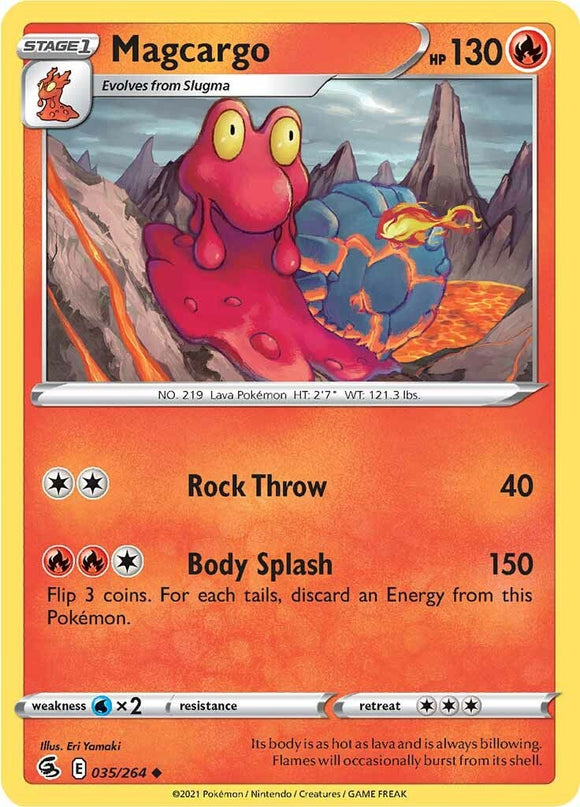 Magcargo [035/264] [Fusion Strike] Reverse Holofoil