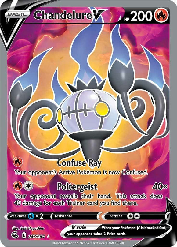Chandelure V [247/264] [Fusion Strike] Holofoil