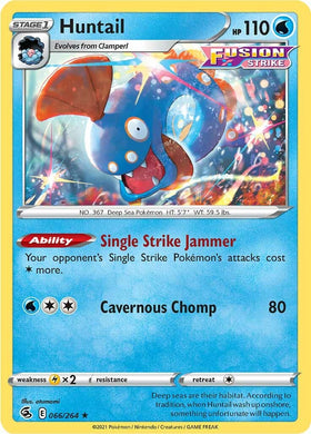 Huntail [066/264] [Fusion Strike] Reverse Holofoil