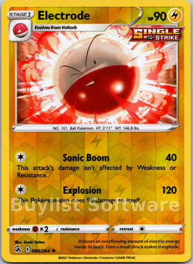 Electrode [088/264] [Fusion Strike] Reverse Holofoil