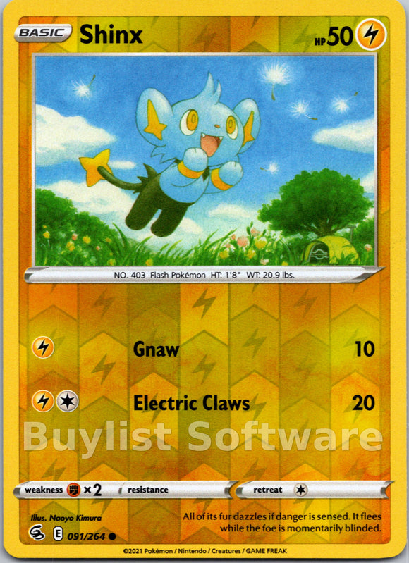 Shinx [091/264] [Fusion Strike] Reverse Holofoil