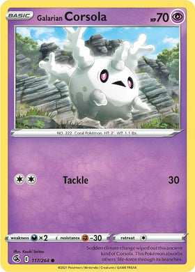Galarian Corsola [117/264] [Fusion Strike] Reverse Holofoil
