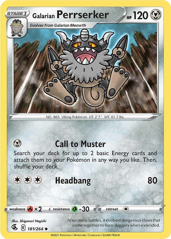 Galarian Perrserker [181/264] [Fusion Strike]
