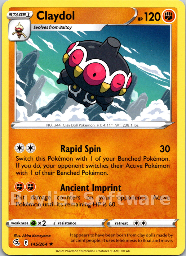 Claydol [145/264] [Fusion Strike] Reverse Holofoil