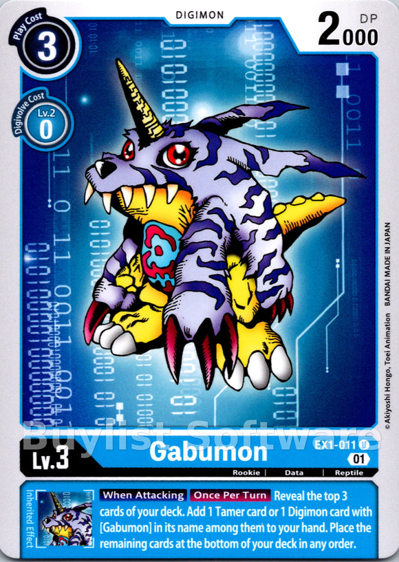 Gabumon [EX1-011] [Classic Collection]