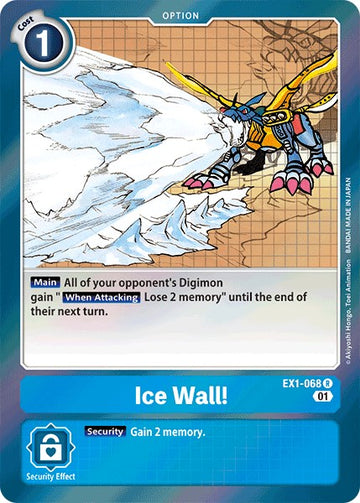 Ice Wall! [EX1-068] [Classic Collection] Foil