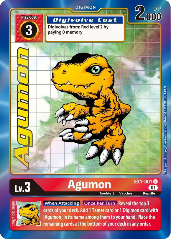 Agumon (Alternate Art) [EX1-001] [Classic Collection] Foil