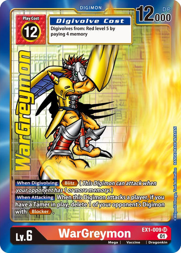 WarGreymon (Alternate Art) [EX1-009 SR] [Classic Collection] Foil