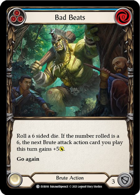 Bad Beats (Blue) [EVR016] [Everfest] 1st Edition Rainbow Foil