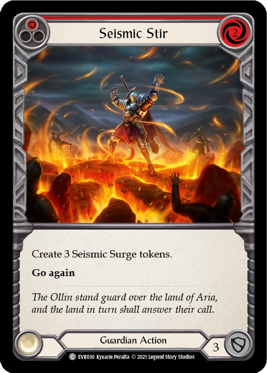Seismic Stir (Red) [EVR030] [Everfest] 1st Edition Rainbow Foil