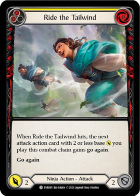 Ride the Tailwind (Yellow) [EVR045] [Everfest] 1st Edition Rainbow Foil