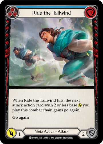 Ride the Tailwind (Blue) [EVR046] [Everfest] 1st Edition Rainbow Foil