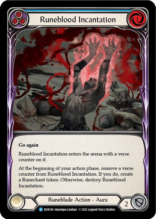 Runeblood Incantation (Blue) [EVR109] [Everfest] 1st Edition Normal