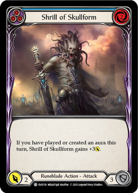 Shrill of Skullform (Blue) [EVR118] [Everfest] 1st Edition Normal