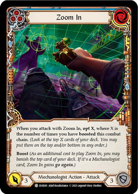 Zoom In (Blue) [EVR081] [Everfest] 1st Edition Rainbow Foil