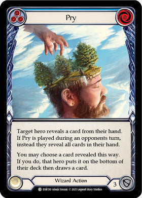Pry (Blue) [EVR130] [Everfest] 1st Edition Rainbow Foil