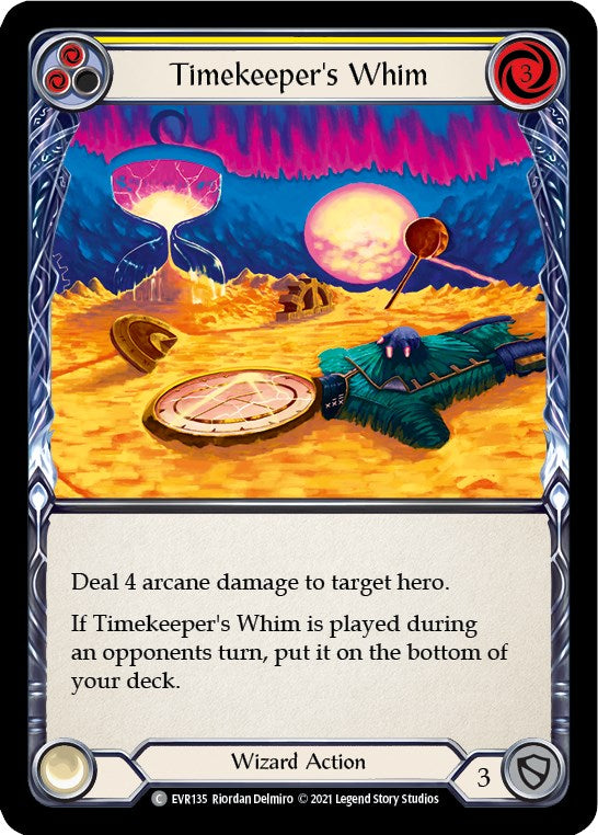 Timekeeper's Whim (Yellow) [EVR135] [Everfest] 1st Edition Rainbow Foil