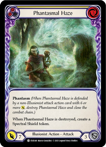 Phantasmal Haze (Yellow) [EVR148] [Everfest] 1st Edition Rainbow Foil