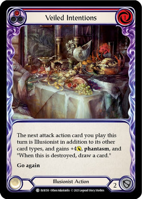 Veiled Intentions (Red) [EVR150] [Everfest] 1st Edition Rainbow Foil