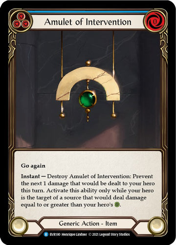Amulet of Intervention [EVR180] [Everfest] 1st Edition Normal