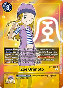 Zoe Orimoto (Box Topper) [BT7-088 R] [Next Adventure] Foil